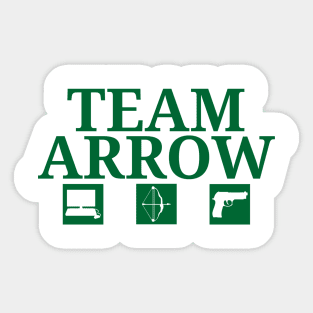 Team Arrow - Symbols w/ Text - Weapons Sticker